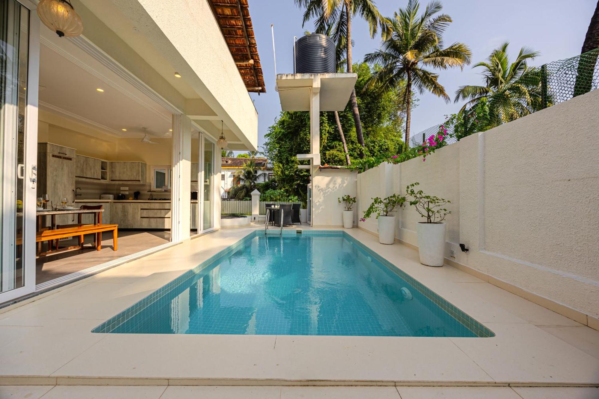 Elivaas 4 Bhk Villa Near Beach With Private Pool & Bar - Casa Boa Vida Кандолим Екстериор снимка