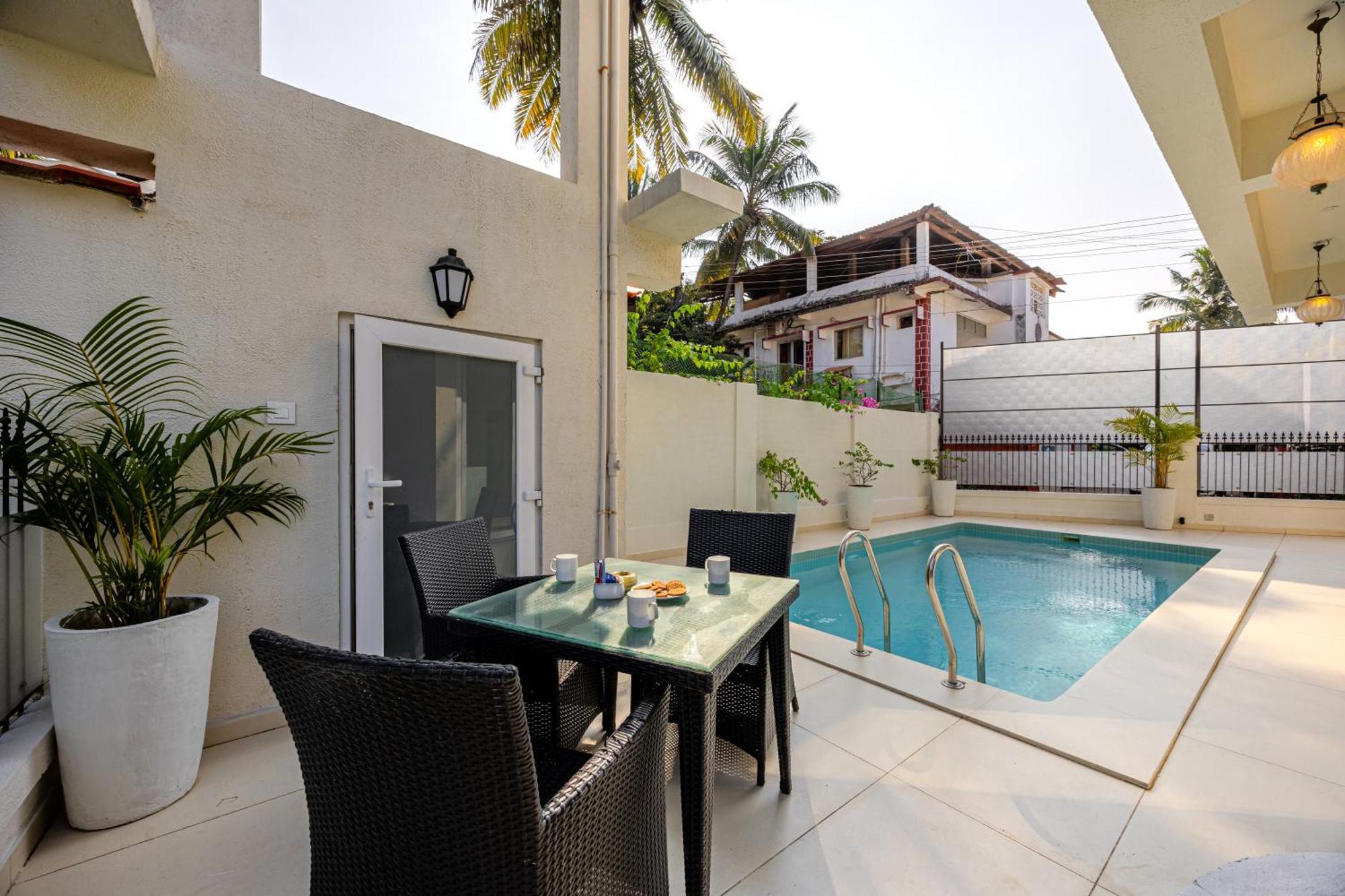 Elivaas 4 Bhk Villa Near Beach With Private Pool & Bar - Casa Boa Vida Кандолим Екстериор снимка